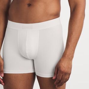 SKIMS 3”Stretch Cotton & Modal Boxer Brief, White, Size 2XL,  NWOT Open package